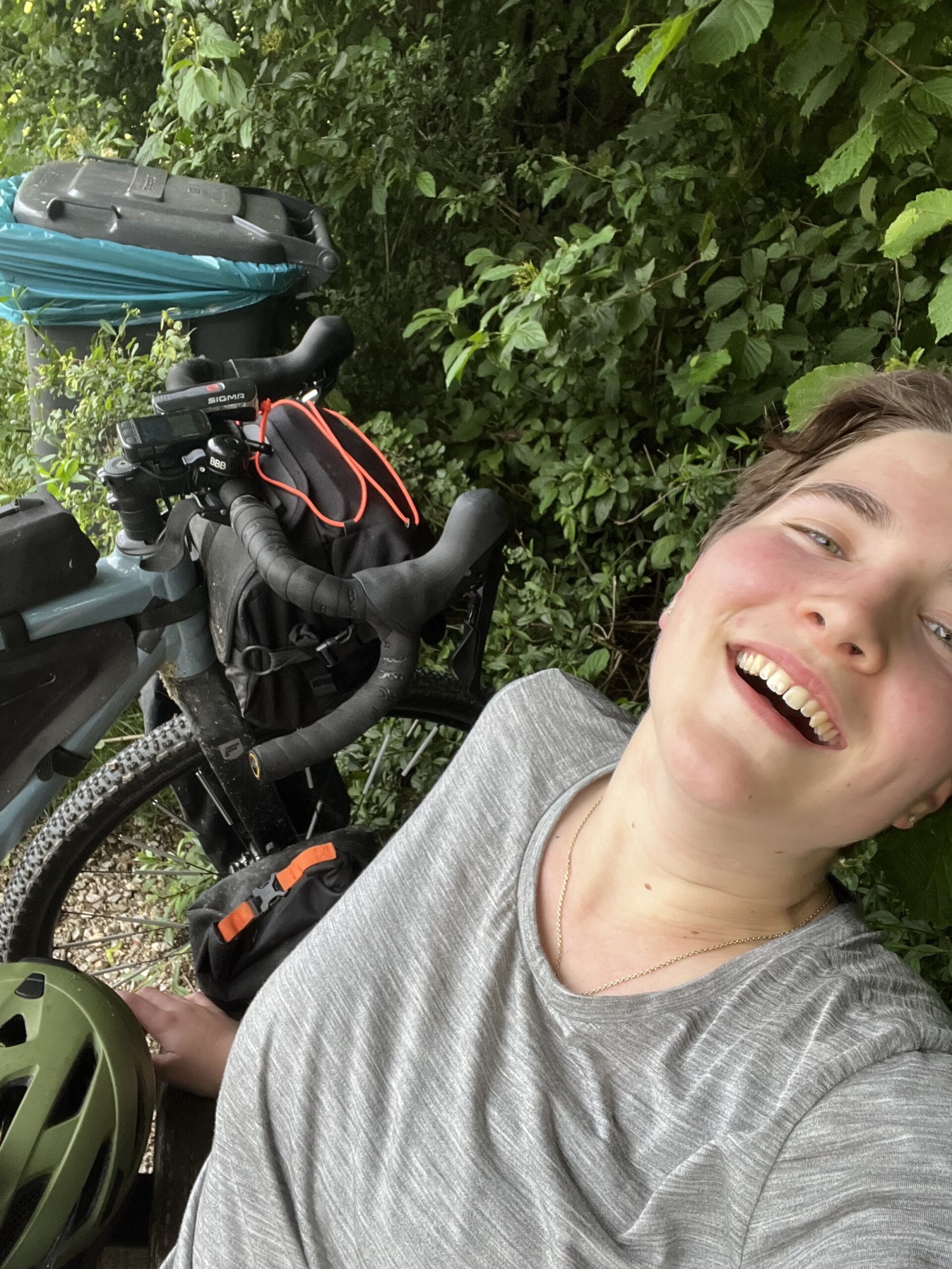 Erschöpfte Mittagspause bei km 100